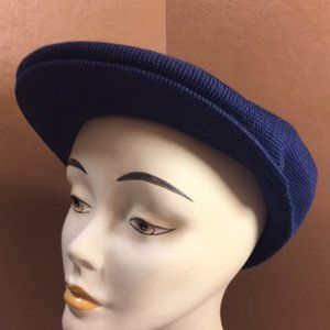 Caribbean Joe Newsboy Cabbie Hat Cap Navy One Size